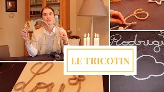 DIY Tutoriel // Prénom et formes en tricotin