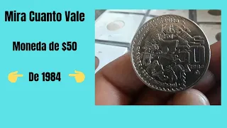 valor moneda de $ 50 pesos 1982.