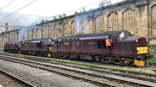 CLASS 37 & 47 CONVOY, RHTTs And Thunderbird Loco Swap!! (WCR, 47813, 37685 & 37518!!) | 24/10/23.