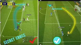 Secret How to Cross Like a Pro in efootball 2023 Mobile @YANGSINGBA @9algames @PESISLIFE