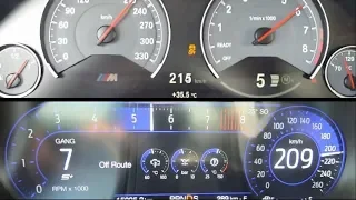 2018 BMW M3 F80 VS 2019 MUSTANG GT 10 SPEED - 0-260KM/H