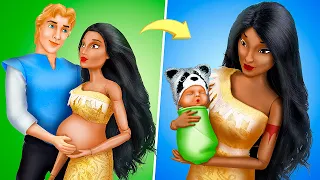 Pocahontas und ihr Baby / 11 DIY Disney Puppen Hacks und Basteleien