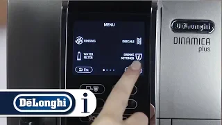 How to use and navigate the menu on your De'Longhi Dinamica Plus ECAM 370.95
