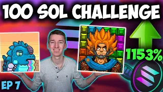 FLIPPING SOLANA NFTs FROM 10 SOLANA TO 100! (10 TO 100 SOL CHALLENGE) Episode 7