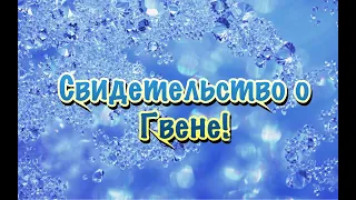 Свидетельство о Гвене!