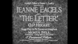 The Letter (de Limur, 1929) — High Quality 1080p