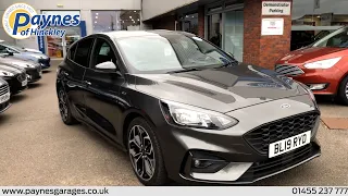 Ford Focus 5 Door ST-Line X 1.0L 125PS 6 Speed in Shadow Black at Paynes of Hinckley (BL19RYD)