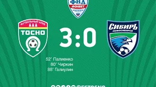 20 тур ФНЛ. Тосно - Сибирь 3:0