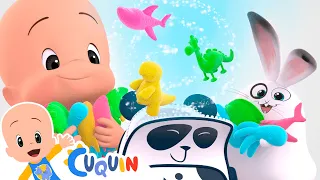 The Magic Bag | Airplane surprise balloons | Cleo & Cuquin | Toddlers | | Kids Learning