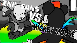 микки маус против инк санса на русском | If MICKEY MOUSE Met INK SANS (FnF Animation as UNDERTALE)