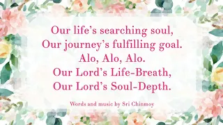 "Our Mother sweet, Alo Devi". Sri Chinmoy sings his song