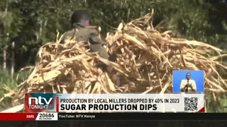 Sugar production by local millers dropped by 40% in 2023