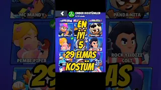 EN İYİ "5" 29 ELMASLIK KOSTÜM 🔥🇹🇷 #brawlstars #keşfet #oyun #youtube #shorts