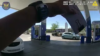 Phoenix police bodycam footage of female officer being shot