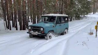 УАЗ по снегу на 31-ой резине Я-192