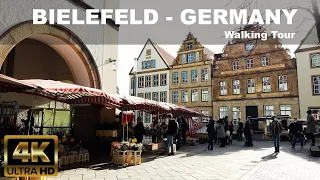 🇩🇪  BIELEFELD - GERMANY - Walking Tour - 4K UHD