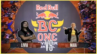 LÍVIA vs MAIA TOP 8 BGIRL / RED BULL BC ONE CYPHER BRAZIL 2022 !🔥💥💥🔥 #breaking #redbullbcone