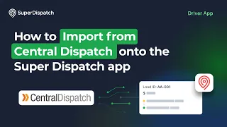 Import from Central Dispatch into Super Dispatch Mobile App (iOS)