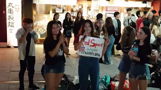 20190928 today Dance Team Red Spark(레드스파크) in hongdae busking 01 -  Introduce team and play member
