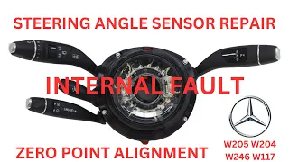 Steering Angle Sensor Internal Fault Repair On Mercedes Benz CLA W117