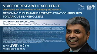 Voice of Research Excellence - Webinar #12