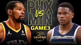 Minnesota Timberwolves vs Phoenix Suns Game 3 Full Highlights 2024 WCR1 FreeDawkins