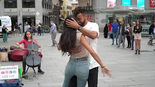 Professional Dancers Join Street Performer | Someone You Loved (Lewis Capaldi) by Diana Gómez