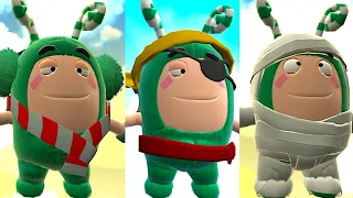 Oddbods Turbo Run - Christmas, Pirate & Halloween Costumes of Zee the Lazy