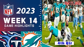 Tennessee Titans vs Miami Dolphins Week 14 (12/11/23) FULL GAME | NFL Highlights Today