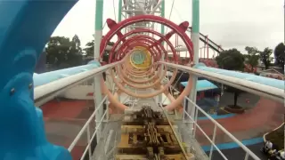 Ultra Twister Roller Coaster POV Front Seat Togo Shuttle Mitsui Greenland Japan HD 1080
