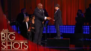 Talented Young Conductor Jonathan Leads Little Big Shots Orchestra to Standing Ovation!
