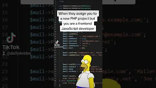 PHP frontend developer.