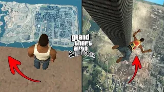 Jumping from the tallest building in gta San Andreas