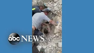 Man pulled from rubble of Ukraine apartment building