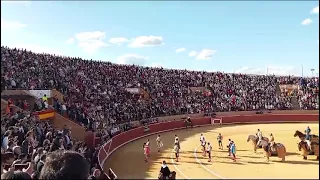 Banda La Estrella de Móstoles. Himno de España de en la Plaza de Toros de Móstoles Abril de 2024