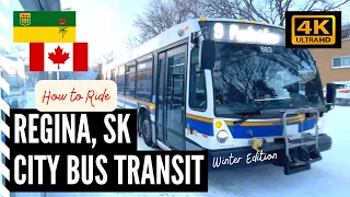 CANADA PUBLIC TRANSIT of Regina, Saskatchewan and Learn How To Ride the City Bus