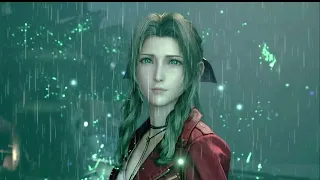 Final Fantasy 7 Aerith Theme Music With Rain and Thunderstorm Relaxation Ambient Sounds