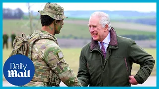 King Charles III praises Ukrainian soldiers on visit to UK training camp