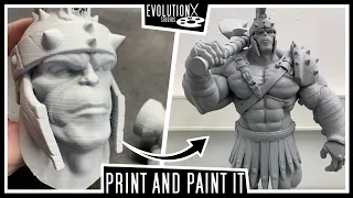 FDM 3D Printed Quarter Scale Gladiator Hulk Statue  - Post processing [1/2]