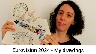 Showing you my drawings of the Eurovision 2024 season so far😊