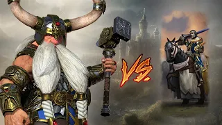 INSANE DUEL Ft. New Grail Knights | Bretonnia vs Dwarfs - Total War Warhammer 3