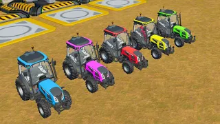 POLICE CAR, AMBULANCE, FIRE TRUCK, COLORFUL CARS FOR TRANSPORTING TRACKTOR! FARMING SIMULATOR 22