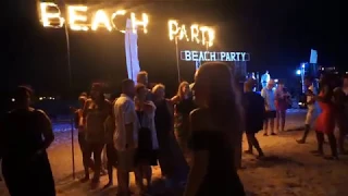 Вечеринка на пляже Доминиканы. Night Party. Фаер шоу