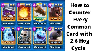 How to Counter Every common cards with 2.6 Hog Cycle