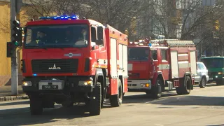MAZ fire truck tow BROKEN Kamaz fire truck