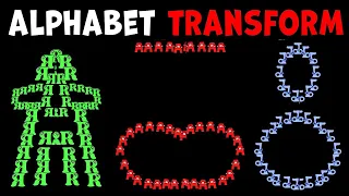 💥  RUSSIAN ALPHABET LORE SNAKES TRANSFORM LETTERS A Я  BUT MIRROR