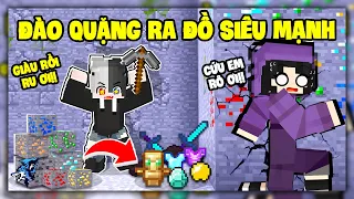 Minecraft Nhưng Bạn Đào Quặng Sẽ Ra Đồ Siêu Mạnh | Siro Khóc Thét Vì Lạc Mất Noob Ruby