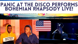 FIRST TIME EVER REACTING TO Panic! At The Disco | Bohemian Rhapsody Live