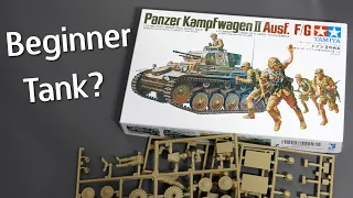 Tamiya Panzer Kampfwagen II in 1/35 Scale - Plastic Model Kit Unboxing Review