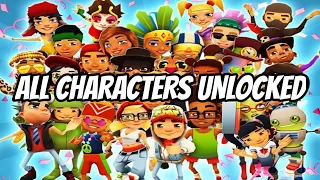 ALL CHARACTERS IN SUBWAY SURFERS UNLOCKED